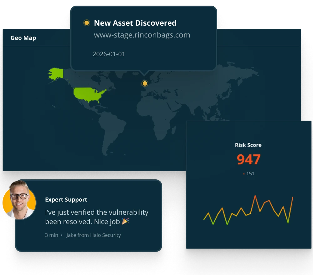 Halo Security dashboard cards